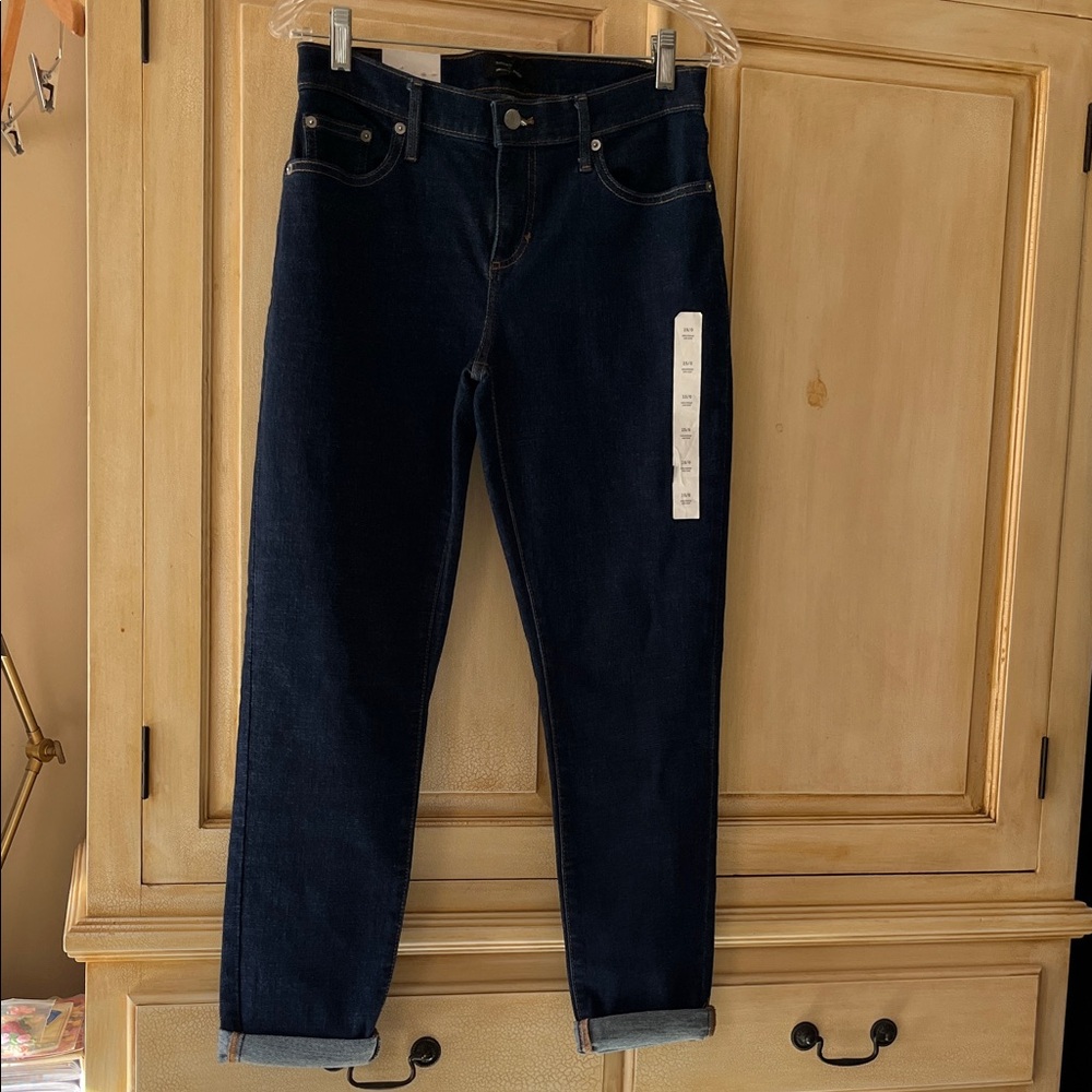 Banana Republic Mid-Rise Blue Jeans-NWT-dark wash-straight